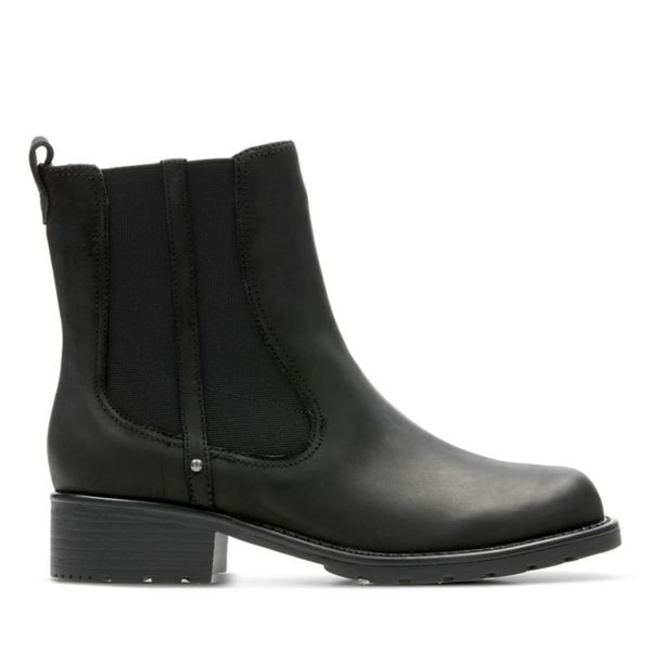 Clarks Womens Orinoco Club Ankle Boots Black | UK-7169402 - Click Image to Close